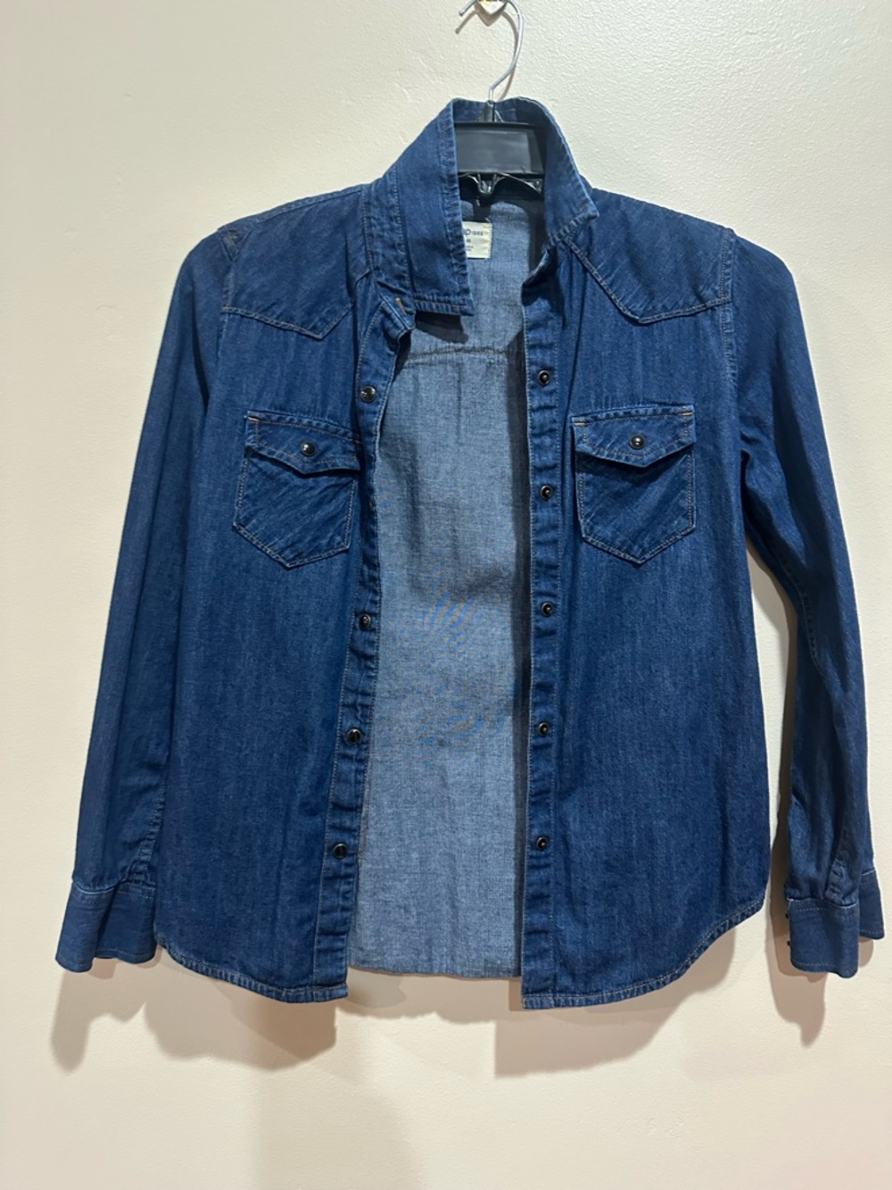 GAP Dark Blue Denim Button-Down Western Shirt